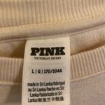 PINK - Victoria's Secret  Cream Aspen Ski  Fleece Holiday Christmas Sweatshirt Photo 4