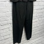 Vintage Shadowline Pajama Set Black Size S 32 Short Sleeve Mandarin Nylon Photo 4