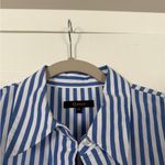 Quince  Striped Blue White Shirt Maxi Dress Closet Staple Basic Modest Photo 6