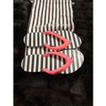 Henri Bendel  stripes pink flip flops shoes 9.5 Photo 1