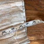 Briggs linen blend striped crochet pocket wide leg pant M Tan Size M Photo 6