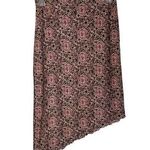 My Michelle Vintage Y2K  Pink Rose Floral Asymmetrical Lettuce Hem Skirt Sz S Photo 0