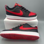 Nike Court Borough Low 2 Big Girl' Shoes/color Black/White/University Red Photo 12