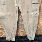 Cloth & Stone Anthropology Tencel Olive Cargo Joggers Pants Drawstring Small Photo 3