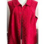 Talbots • Vintage Red Quilted Stitch Vest 3X Photo 0