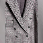 Max Studio  NWT pink and gray soft double breasted blazer.  Size XSmall Photo 3