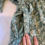 Mi Ami Short Sleeve Green Floral One Piece Women’s Small Pants Jumpsuit Photo 5