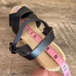 BKE  Espadrille Wedge Sandals Black Women’s Size 7.5 Ankle Strap Buckle Photo 12