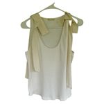 Ulla Johnson  Ivory Tank Top with Tie Straps L Photo 2
