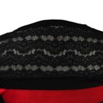 No Boundaries Y2K Gilmore Girls Aesthetic Black Red Striped Cardigan Cami Attached Undershirt Photo 5