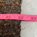 Vintage Alps Brown Marled V Neck Pullover Sweater Cableknit Long Sleeves Medium Brown Photo 7