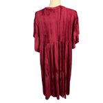 Poof! Poof New York Women's Red Tie Dye Jersey Knit Baby Doll Dress Sz 1X Flowy Photo 2