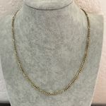 Figaro 14K Gold Plate Chain Necklace Photo 0