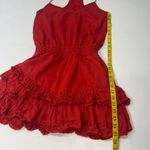 Karina Grimaldi Lucia Embellished Mini Dress in Cherry Photo 10
