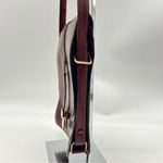 Saks 5th Avenue SaKs Fifth Avenue Burgundy Leather Messenger Style Shoulder Bag w/Double Flap Photo 4