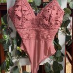 Love Tree NWOT embroidered crochet lace and mesh bodysuit Photo 0