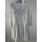 Women's White Lace Mesh Knitted Tunic from Greece Sz: M Summer Beach Vacay (b49) Size M Photo 1