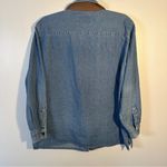 basic editions  Denim Button Down Shirt Vintage Womans XL Photo 7