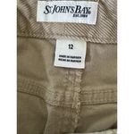 st. john's bay Pants Corduroy Bootcut Women’s 12 Beige/Khaki/Tan Cotton Spandex Photo 3
