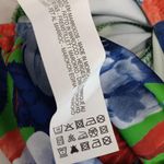 ZARA  Blue & Green Floral one Shoulder Asymmetrical Bloggers Fav Bodysuit, Medium Photo 5