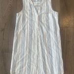 Sunday Blue and White Striped Top Size M Photo 0