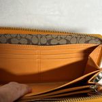 Coach  Tan/ orangish Leather Wallet Photo 12