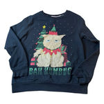 Holiday Time Bah Humbug Grumpy Cat Christmas Sweatshirt  Size small (4-6) Photo 0