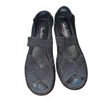 Skechers  Walking Platform Slip on Mary Jane Open Toe Shoes Black size 8.5 Photo 2