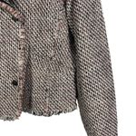 SET Urban Deluxe Tweed Blazer Jacket Size 8 Pink Black Cream Bouclé Moto Europe Photo 7