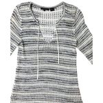 Jeanne pierre Size M Woman Tunic Sweater 100 % Cotton With Lace-Up Neckline Photo 0