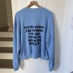 Boys Lie  1-800 Revamped Kara Embellished Cotton Graphic Sweatshirt in Blue Photo 3