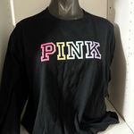 PINK - Victoria's Secret Pink by Victoria secret long sleeve logo t-shirt woman’s size XL Photo 0