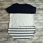 Ceasikery Women's Casual T Tee Shirt S SM Small Navy Blue White Black Colorblock Photo 3