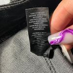 White House | Black Market Black Straight Leg Jeans with Rhinestone Wave Detail Embellished Back Pockets Photo 13