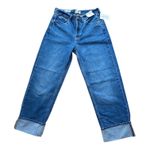 Universal Threads Universal Thread Womens High Rise Straight Leg Jeans Blue Cuffed Size 4 Photo 0