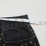 Urban Outfitters  BDG Black & Gold Studded High Waist Denim Mom Shorts Size 25 Photo 4