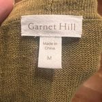 Garnet Hill Easy Linen Drape Front Cardigan Green Button Oversized Lagenlook M Photo 7