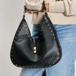 Moda Luxe Black Leather Purse Photo 0