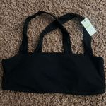 Aerie  Offline Black Bralette Top Cross Back Straps Activewear Size Small NWT Photo 1