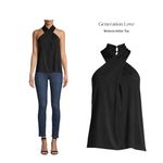 Generation Love NEW NWT Wisteria Halter Top size XXS Black Photo 1