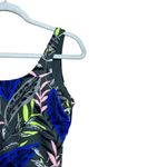 Athleta  One Piece Swimsuit Womens Medium Midnight Palm Scoop Neck Swim Ladies Photo 2