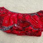 Altar'd State Off the Shoulder Bandana Pattern Top Photo 0