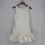 Lulus Superb Aura White Ruffled Drop Waist Mini Dress Size M Size M Photo 1