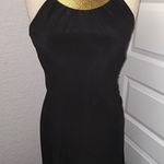 Joseph Ribkoff  Jeweled Collar Halter Sleeveless Maxi Dress Size 8  Photo 0