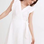 Madewell Ruffle Sleeve Peplum Mini Wrap Dress Photo 0