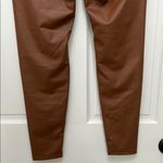 Aerie NWT Offline by  Real Luxe Faux Leather Leggings in Camel - Size Large Photo 9