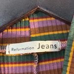 Reformation  Mod Sweater Dress Gabriel Stripe Size Medium 70s 80s Retro y2k boho Photo 2