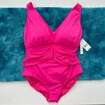 Bleu Rod Beattie Bleu by Rod Beattie Plus Ruched One-Piece Swimsuit Size 16W Photo 0