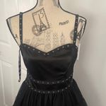 XOXO Black Studded gothic Mini Dress size-7 Photo 2