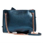 Ted Baker ππ Aliysa Bow Clutch or Mini Crossbody Mid Green Metallic NWT Photo 2